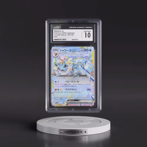 2024 Pokémon Sv8a-Terastal Fest EX #031 Vaporeon EX - Holo (CGC 10 GEM MINT)