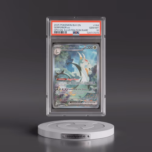 2025 Pokémon Blk EN-Black Bolt #164 Serperior EX - Holo Special Illustration Rare (PSA 10 GEM MINT)