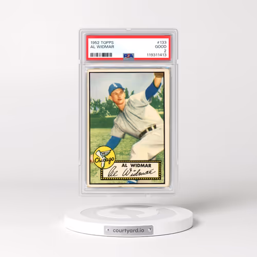 1952 Topps #133 Al Widmar (PSA 2 GOOD)