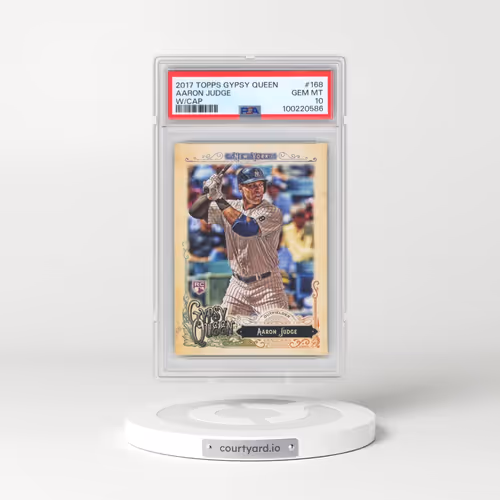 2017 Topps Gypsy Queen #168 Aaron Judge - w/Cap (PSA 10 GEM MINT)
