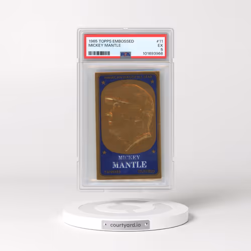 1965 Topps Embossed #11 Mickey Mantle (PSA 5 EX)