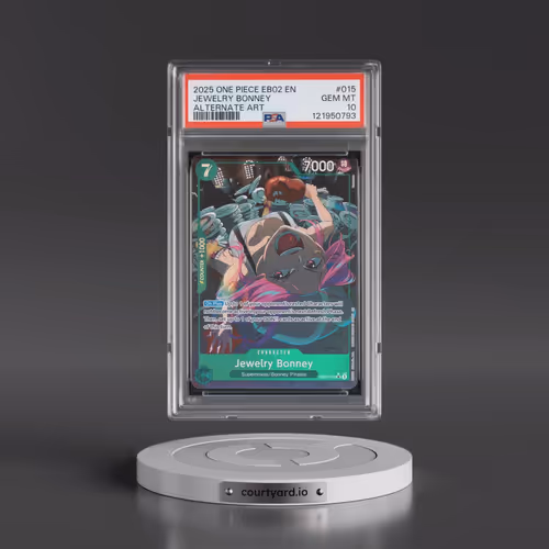 2025 One Piece EB02-Extra Booster -Anime 25th Collection #015 Jewelry Bonney - Alternate Art (PSA 10