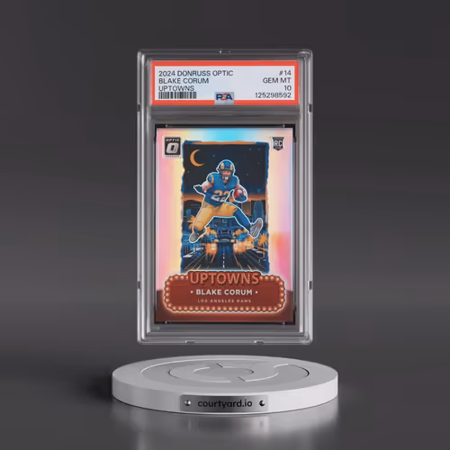 2024 Panini Donruss Optic Uptowns #14 Blake Corum (PSA 10 GEM MINT)