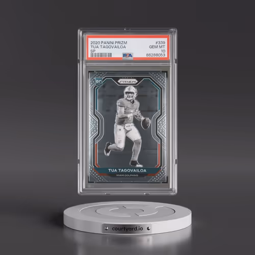 2020 Panini Prizm #339 Tua Tagovailoa - Variation (PSA 10 GEM MINT)
