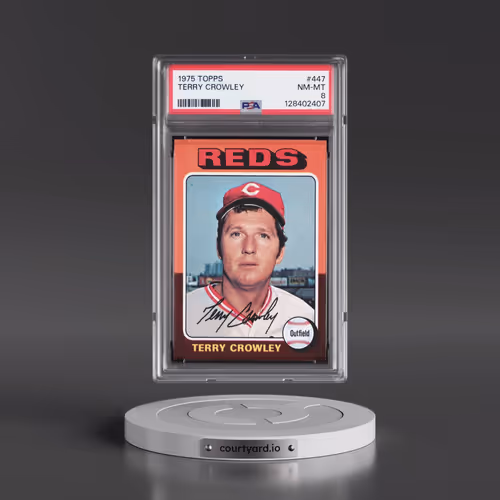 1975 Topps #447 Terry Crowley (PSA 8 NM-MT)