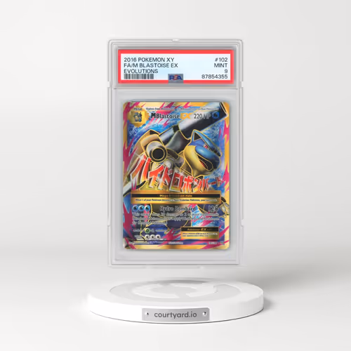 2016 Pokémon XY Evolutions #102 M Blastoise EX - Holo Full Art (PSA 9 MINT)