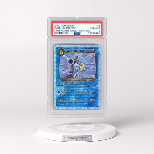 2002 Pokémon Legendary Collection #4 Dark Blastoise - Reverse Foil (PSA 8 NM-MT)