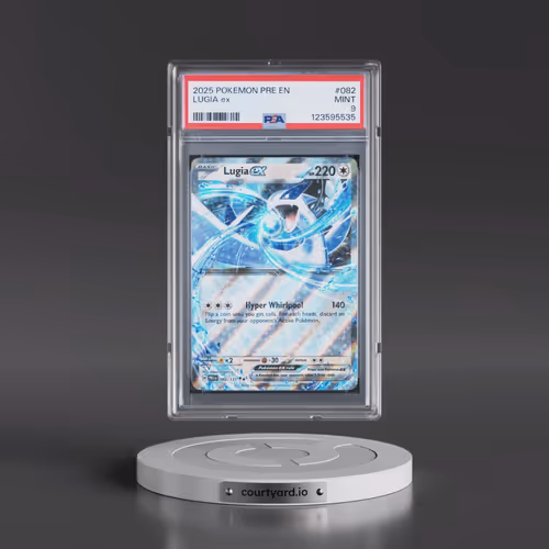 2025 Pokémon Pre EN-Prismatic Evolutions #082 Lugia EX - Holo (PSA 9 MINT)