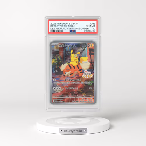2023 Pokémon SV-P Promo #098 Detective Pikachu - Detective Pikachu Returns Pre-Order (PSA 10 GEM MINT)