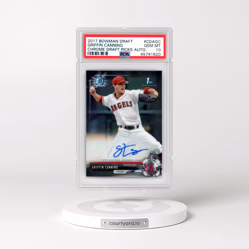 2017 Bowman Draft Chrome Draft Picks Autographs #CDAGC Griffin Canning (PSA 10 GEM MINT)