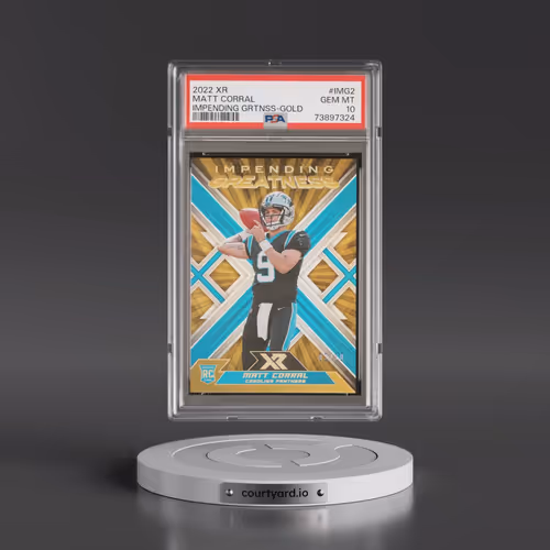 2022 Panini XR Impending Greatness #IMG2 Matt Corral - Gold (PSA 10 GEM MINT)