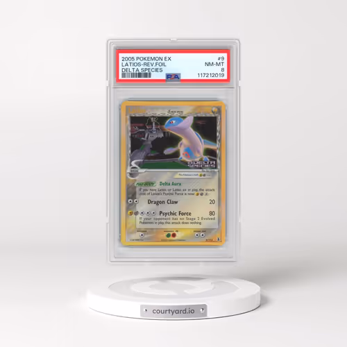 2005 Pokémon EX Delta Species #9 Latios - Reverse Foil (PSA 8 NM-MT)