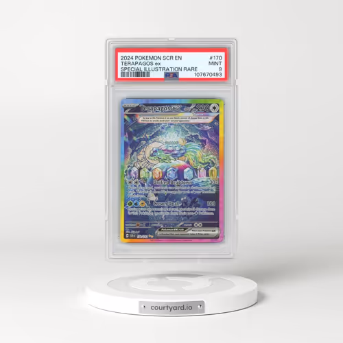 2024 Pokémon Scr EN-Stellar Crown #170 Terapagos EX - Holo Special Illustration Rare (PSA 9 MINT)