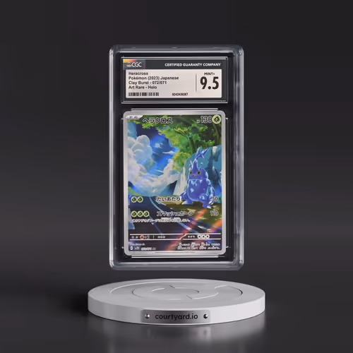 2023 Pokémon Sv2d-Clay Burst #072 Heracross - Art Rare (CGC 9.5 MINT+)