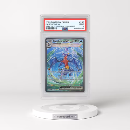 2023 Pokémon Par EN-Paradox Rift #245 Garchomp EX - Holo Special Illustration Rare (PSA 9 MINT)