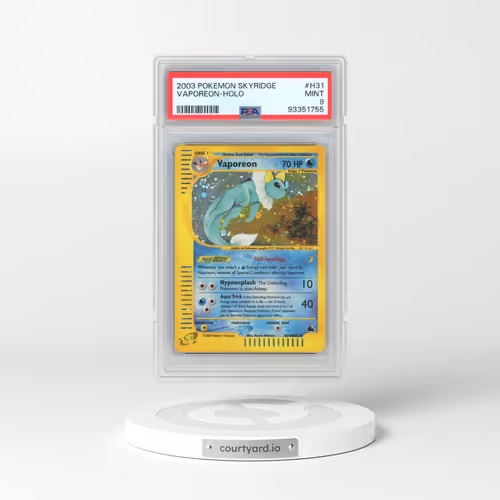 2003 Pokémon Skyridge #H31 Vaporeon - Holo (PSA 9 MINT)