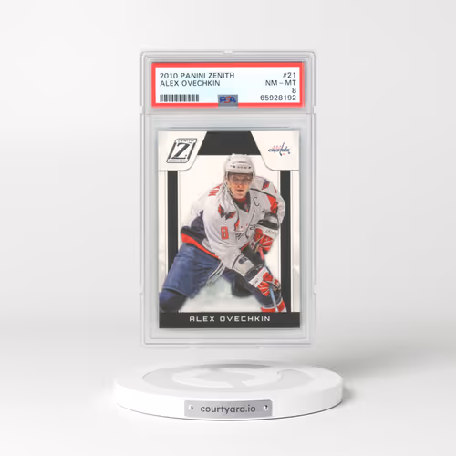 2010 Panini Zenith #21 Alex Ovechkin (PSA 8 NM-MT)