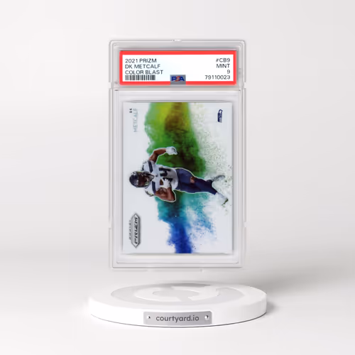 2021 Panini Prizm Color Blast #CB9 DK Metcalf (PSA 9 MINT)