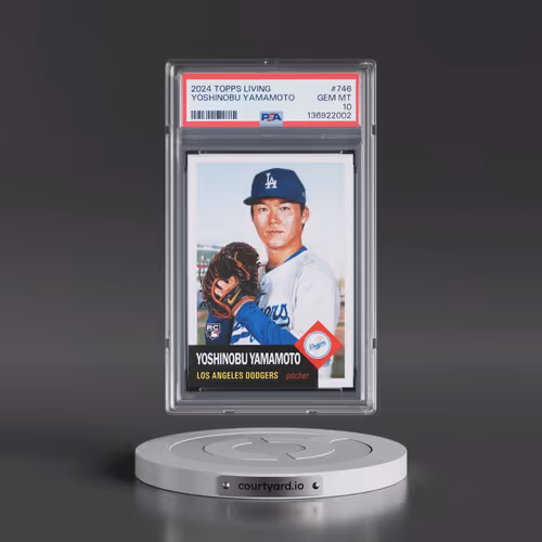 2024 Topps Living #746 Yoshinobu Yamamoto (PSA 10 GEM MINT)