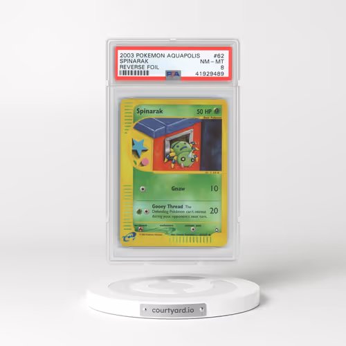 2003 Aquapolis #62 Spinarak - Holo (PSA 8 NM-MT)