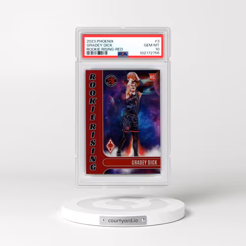 2023 Panini Phoenix Rookie Rising #3 Gradey Dick - Red (PSA 10 GEM MINT)