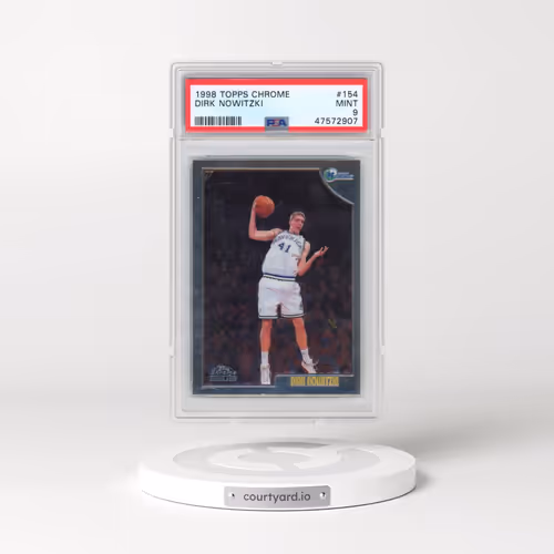 1998 Topps Chrome #154 Dirk Nowitzki (PSA 9 MINT)