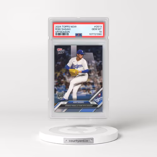 2024 Topps Now Offseason #OS13 Roki Sasaki (PSA 10 GEM MINT)
