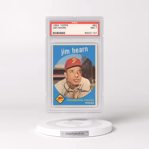 1959 Topps #63 Jim Hearn (PSA 7 NM)