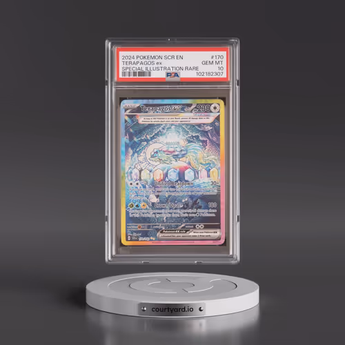 2024 Pokémon Scr EN-Stellar Crown #170 Terapagos EX - Holo Special Illustration Rare (PSA 10 GEM MIN