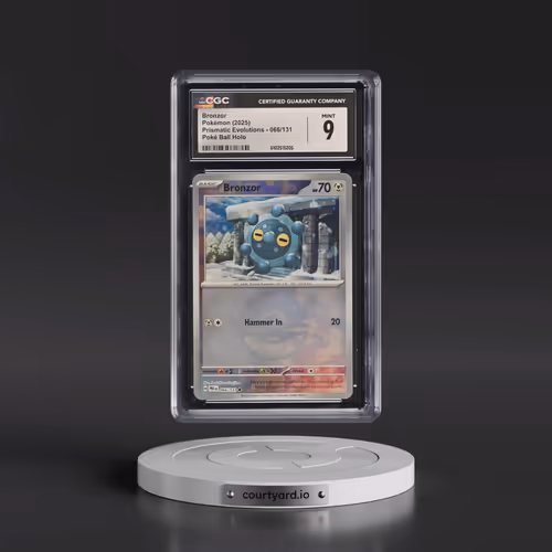 2025 Prismatic Evolutions - PRE EN #066/131 Bronzor - Poké Ball Holo (CGC 9 MINT)