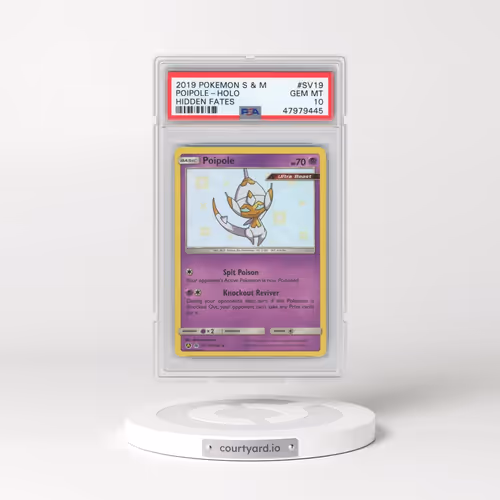 2019 Pokémon Sun & Moon Hidden Fates #SV19 Poipole - Holo (PSA 10 GEM MINT)
