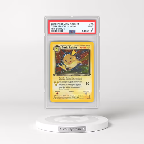 2000 Pokémon Rocket #83 Dark Raichu - 1st Edition Holo (PSA 9 MINT)