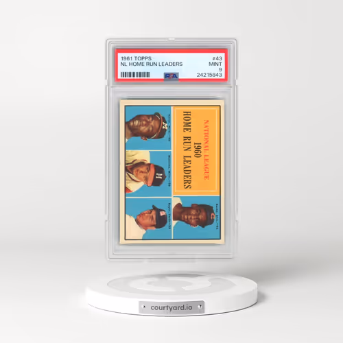 1961 Topps #43 NL Home Run Leaders (PSA 9 MINT)