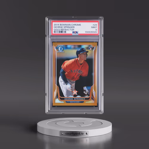 2014 Bowman Chrome #29 George Springer - Gold Refractor (PSA 9 MINT)