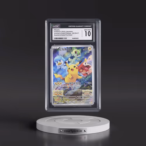2022 Scarlet & Violet Promos #001/SV-P Pikachu - Scarlet & Violet Pre-Order (Holo) (CGC 10 GEM M