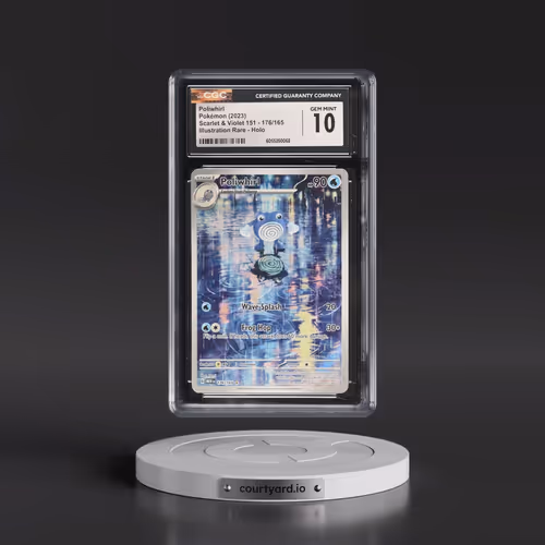 2023 Scarlet & Violet 151 - MEW EN #176/165 Poliwhirl - Illustration Rare Holo (CGC 10 GEM MINT)
