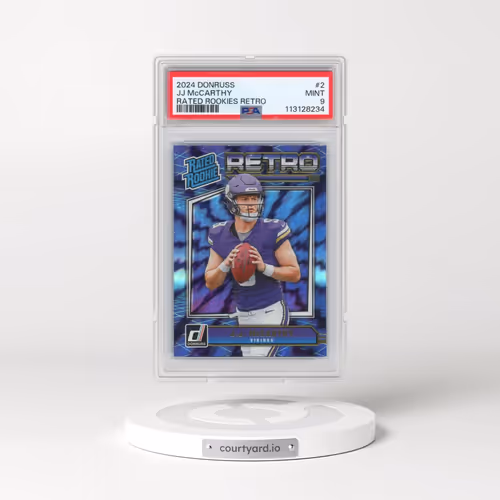 2024 Panini Donruss Rated Rookies Retro #2 JJ McCarthy (PSA 9 MINT)