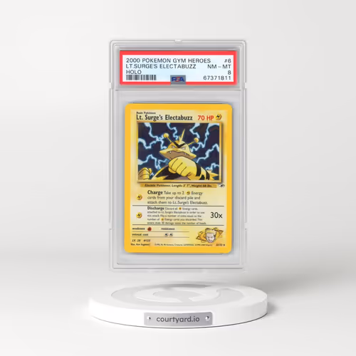 2000 Pokémon Gym Heroes #6 LT. Surge's Electabuzz - Holo (PSA 8 NM-MT)