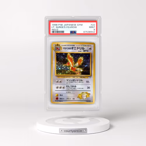 1998 Pokémon Gym #22 LT. Surge's Fearow - Holo (PSA 9 MINT)