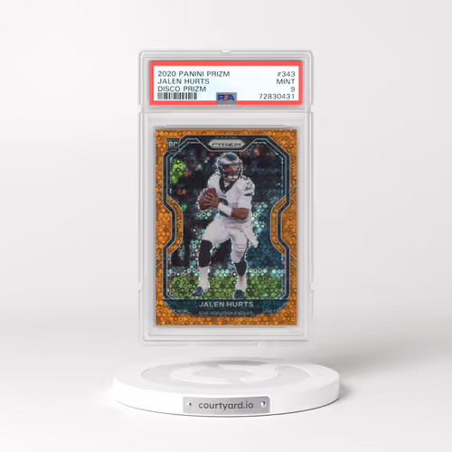 2020 Panini Prizm #343 Jalen Hurts - Disco Prizm (PSA 9 MINT)