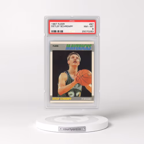 1987 Fleer #97 Detlef Schrempf (PSA 8 NM-MT)