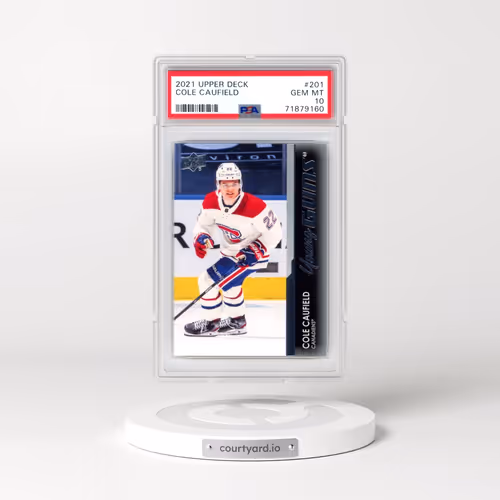 2021-2022 Upper Deck #201 Cole Caufield (PSA 10 GEM MINT)