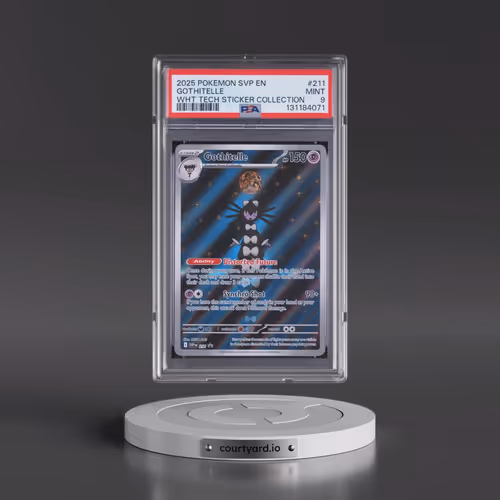 2025 Pokémon Svp EN-SV Black Star Promo #211 Gothitelle - White Flare Tech Sticker Collection (PSA 9