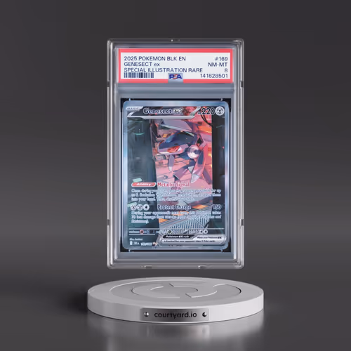 2025 Pokémon Blk EN-Black Bolt #169 Genesect EX - Holo Special Illustration Rare (PSA 8 NM-MT)