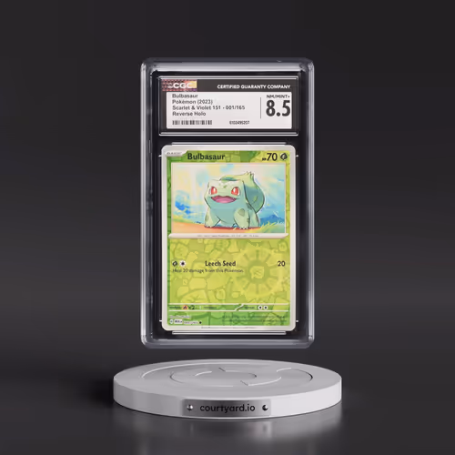 2023 Scarlet & Violet 151 - MEW EN #001/165 Bulbasaur - Reverse Holo (CGC 8.5 NM-MT+)