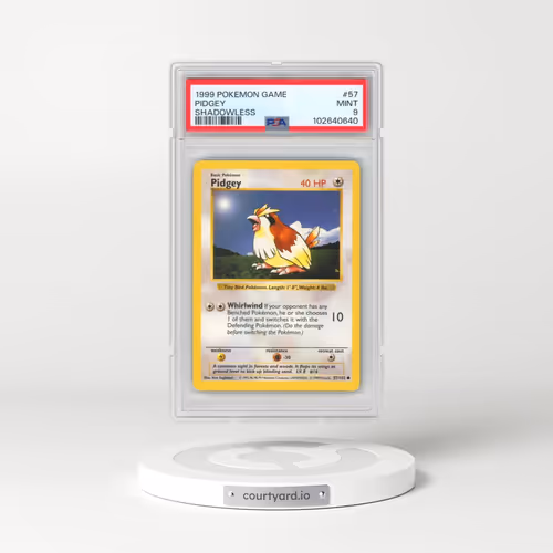 1999 Pokémon Game #57 Pidgey - Shadowless (PSA 9 MINT)