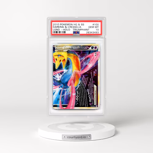 2010 HS Triumphant #100 Darkrai & Cresselia Legend (bottom) - Full Art Holo (PSA 10 GEM MINT)