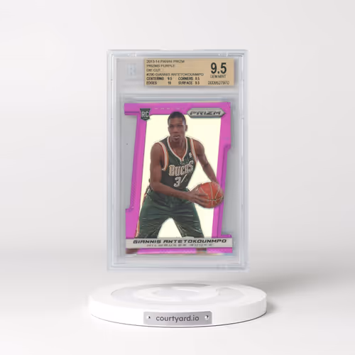 2013 Panini Prizm #290 Giannis Antetokounmpo - Purple Die-Cut Prizm (BGS 9.5 GEM MINT)