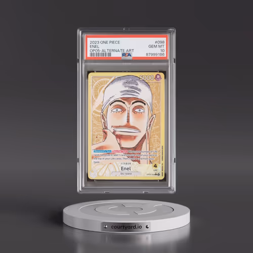 2023 One Piece OP05-Awakening of the New Era #098 Enel - Alternate Art (PSA 10 GEM MINT)