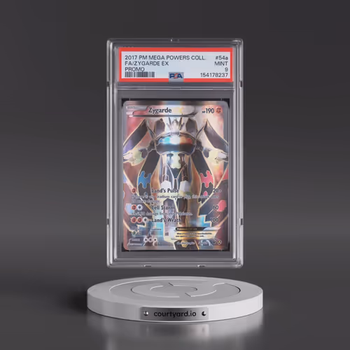 2017 Pokémon Mega Powers Collection Promo #54a Zygarde EX - Holo Full Art (PSA 9 MINT)